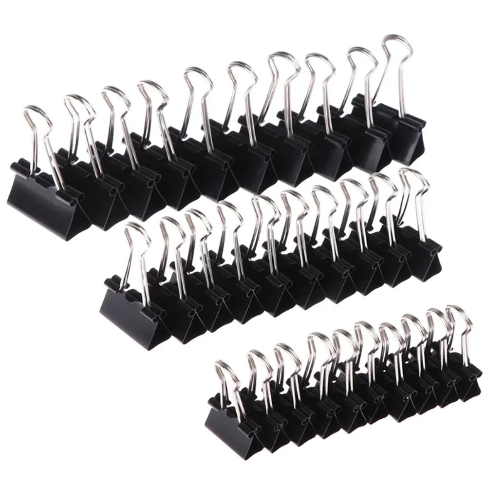 10Pcs Foldback Metal Binder Cl - Binder Clip Assorted 评论和价格