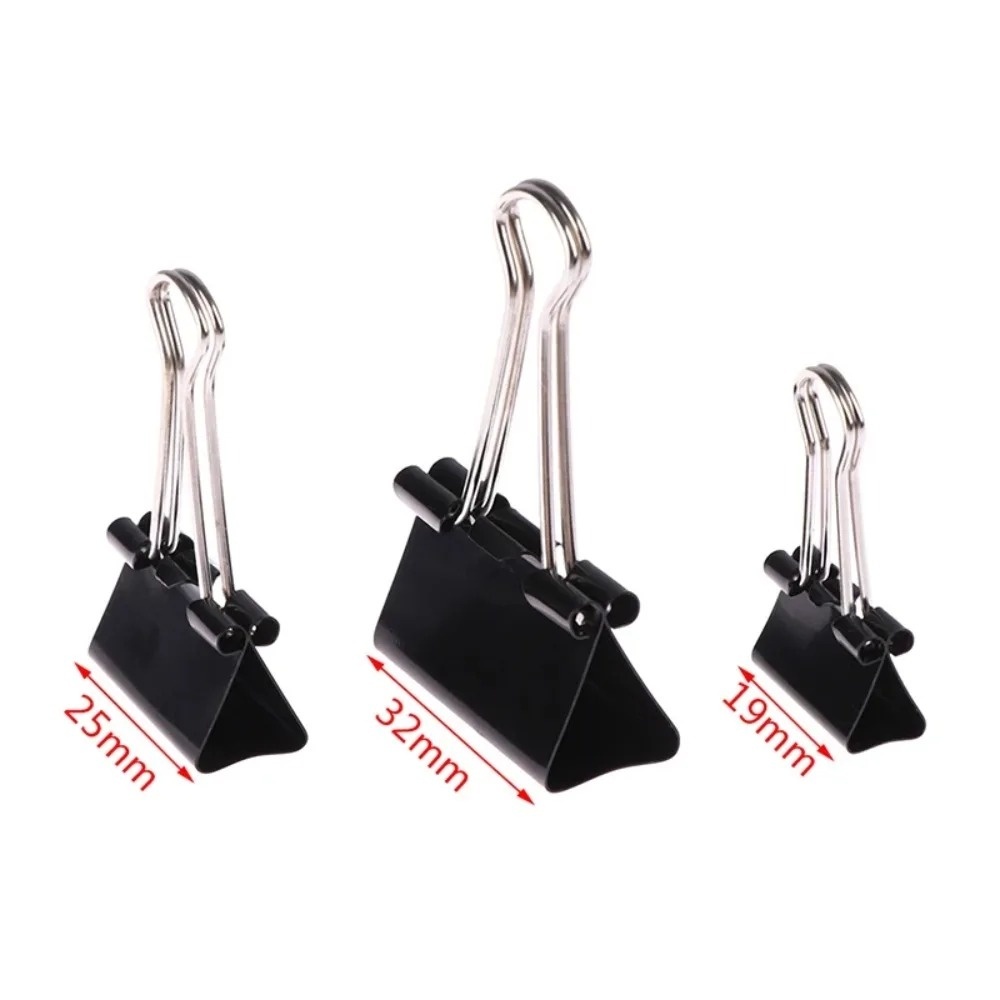10Pcs Foldback Metal Binder Cl - Binder Clip Assorted 评论和价格