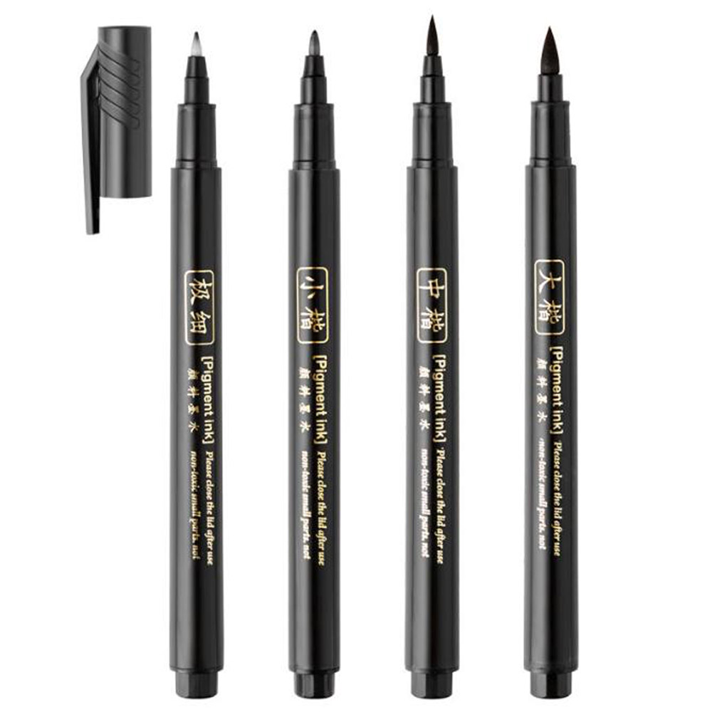 4pc Brush Pen Calligraphy Pen  - Stationery Supplier 评论和价格