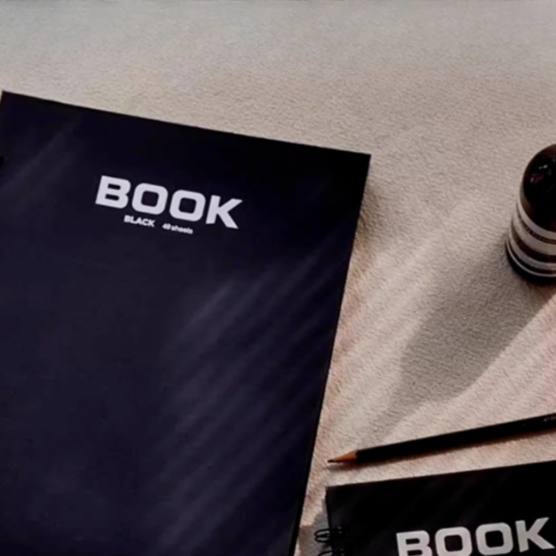 A4 Black Card Sketchbook Doubl - Art Sketchbook Ring 评论和价格