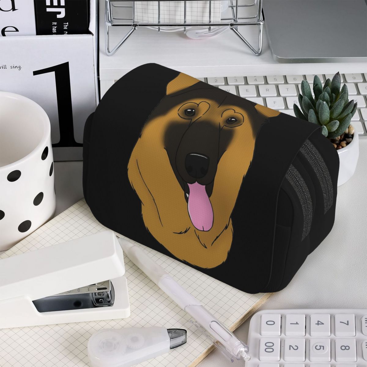 German Shepherd Dog - Black An - Tan Stationery & Office Supply 评论和价格